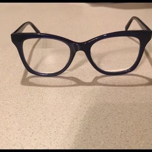 Warby Parker hallie glasses in lapis crystal